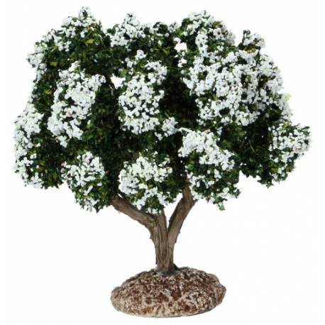 Provencaalse decor Witte boom H 14 cm 