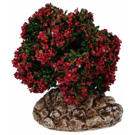 Décor pour santons de Provence Buisson rouge