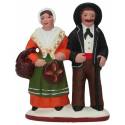 Santon Gateau 7 Cm Couple jourdan (Grasset et Grasette)