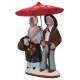 Santon Gateau 7 Cm Koppel met paraplu 
