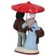 Santon Gateau 7 Cm Koppel met paraplu 