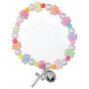Bracelet-dizainier Papillons Acryl Croix - Croix + Méd. Bx