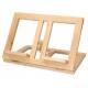 Lutrin en bois clair de 21 x 31 cm à inclinaison variable