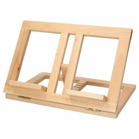 Lutrin en bois clair de 21 x 31 cm à inclinaison variable