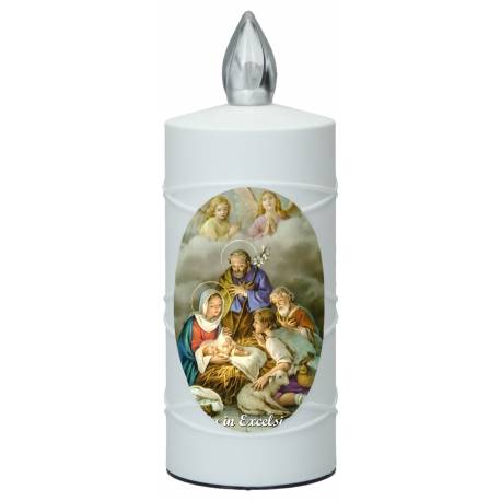 Graflicht wit Kerstmis met 2 batterijen inbegrepen 