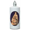 Lampe de cimetière Nativité avec 2 piles AA incluses