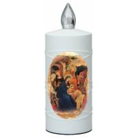 Lampe de cimetière Nativité avec 2 piles AA incluses