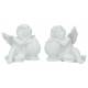 Engel zittend / bol 9 X 7 X H 8 cm - 2 / set 