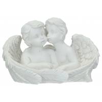 Couple d'anges 10 X 7 X H 6 cm