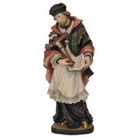 Houtsnijwerk H Johannes Nepomuk 20 cm gekleurd 