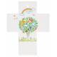 Croix murale Porcelaine 7 x 9 cm Arbre de vie en couleur