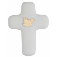 Kruis 13 x 9 cm - Alabaster verguld 