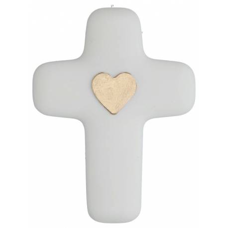 Kruis 13 x 9 cm - Alabaster verguld 