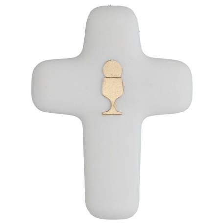 Kruis 13 x 9 cm - Alabaster verguld 