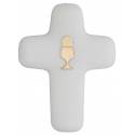 Kruis 13 x 9 cm - Alabaster verguld 