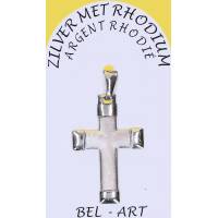Croix Argent Rhodié 29 X 19 mm