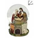 Boule de Neige avec nativité - hauteur 14 cm