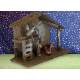 Kerststal + 5 Figuren 07 Cm (27,5x20x11cm) 