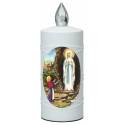 Lampe de cimetière App. Lourdes avec 2 piles AA incluses