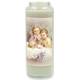 Neuvaine en verre / blanc / Deux Anges + Enfant