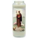 Neuvaine en verre / blanc / St Antoine Abate
