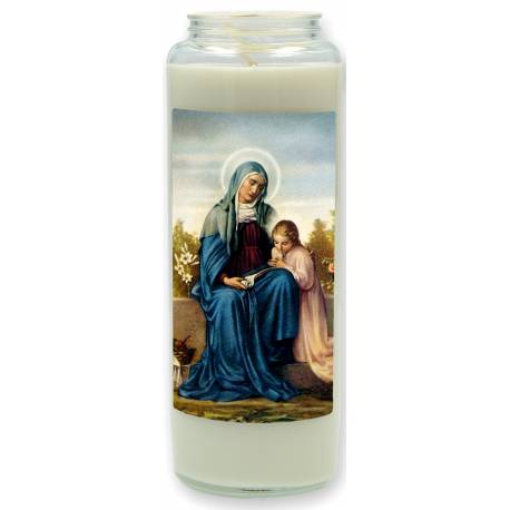 Neuvaine en verre / blanc / Ste Anne