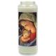 Neuvaine en verre / blanc / Vierge et Enfant