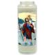 Neuvaine en verre / blanc / St Christophe