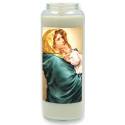 Neuvaine en verre / blanc / V + Enf - Ferruzzi