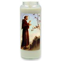 Neuvaine en verre / blanc / St François