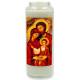 Neuvaine en verre / blanc / Ste Famille icône