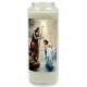 Neuvaine en verre / blanc / St Jean Baptiste