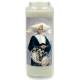 Noveenkaars in glas / wit / H Catharina Labouré 