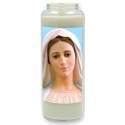 Neuvaine en verre / blanc / Medjugorje détail