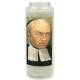 Noveenkaars in glas / wit / Mutien Marie 