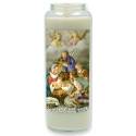 Neuvaine en verre / blanc / Noël Gloria in Excelsis Deo