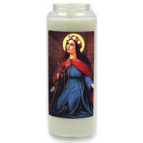 Neuvaine en verre / blanc / Ste Philomène