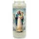 Neuvaine en verre / blanc / N.D du Rosaire