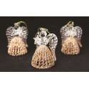 Engel 5 cm - Glas bronze gekleurd - 3 / Set 