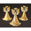 Ange 5 cm - Verre couleur dorée - 6 / Set