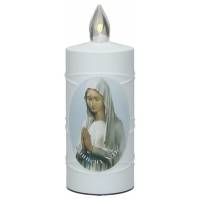 Lampe de cimetière N.D. de Banneux avec 2 piles AA incluses