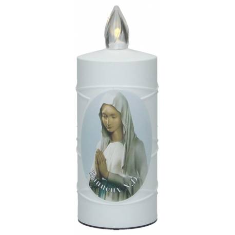 Lampe de cimetière N.D. de Banneux avec 2 piles AA incluses