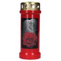 Bougie 6J / CD / rouge / Ange + rose