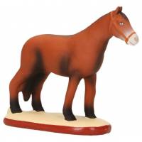 Santon Gateau 7 Cm Cheval brun ou blanc