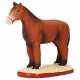 Santon Gateau 7 Cm Cheval brun ou blanc