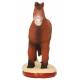 Santon Gateau 7 Cm Cheval brun ou blanc