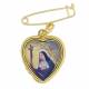 Sierspeld + Medaille H Rita - Verguld 1.5 cm 