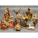 Kerstgroep van 11 figuren - 12 cm 