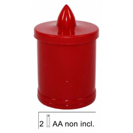 Lampe De Cimetiere Livree Sans Batteries (2Aa) 10 X 7 Cm