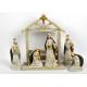 Kerststal + 6 Fig .. Cm (24 X 06 X H30 Cm) 
